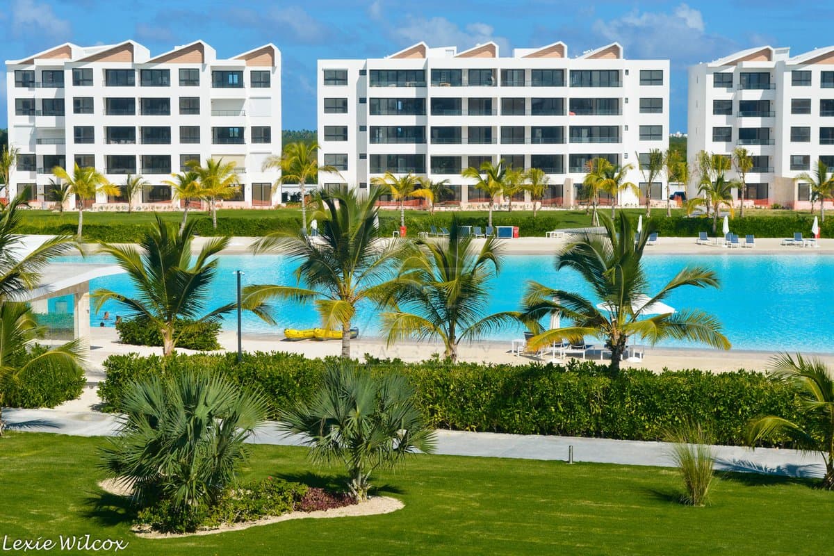 BEACH AT CITY PLACE BEACH LAKE VIEW IN PUNTA CANA